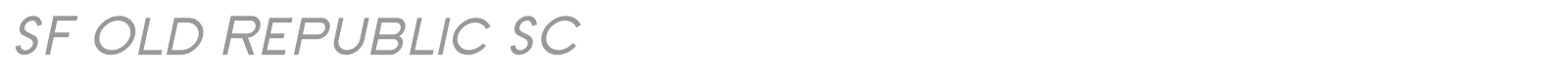 SF Old Republic SC font preview